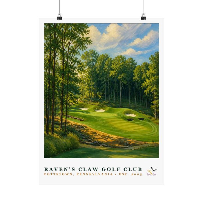 Raven's Claw Golf Club — 18" × 24" Championship Golf Poster